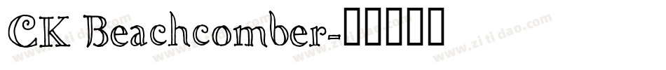 CK Beachcomber字体转换